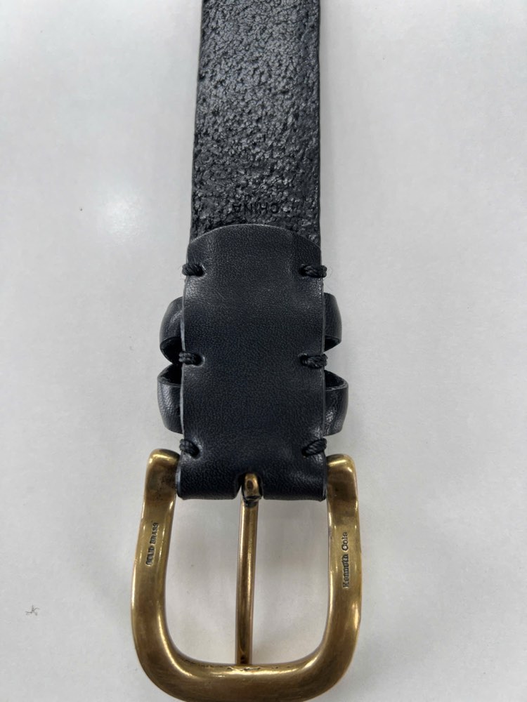 Thắt lưng da nam đen bản 3cm, eo 118–128cm, ảnh 5/6