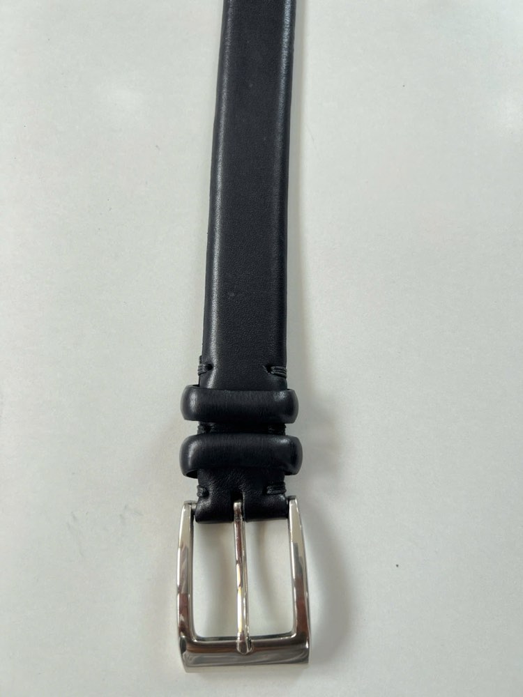 Thắt lưng da nam đen bản 3cm, eo 118–128cm, ảnh 6/6