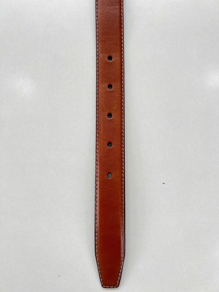 Thắt lưng da nam nâu bò bản 3cm, eo 89–101cm, ảnh 4/7