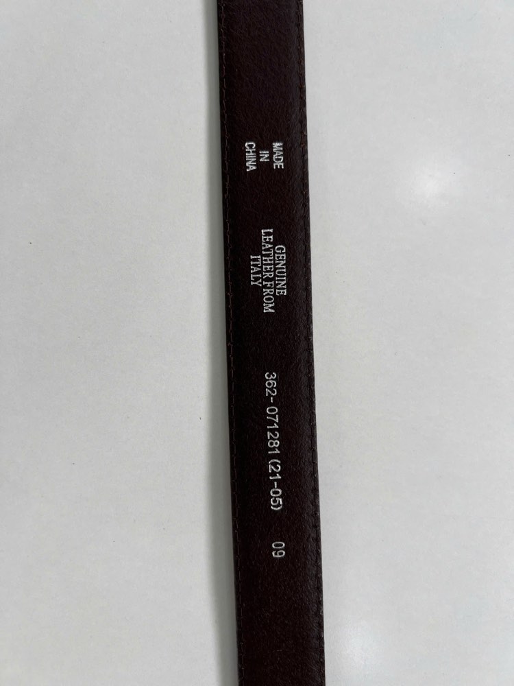 Thắt lưng da nam nâu bò bản 3cm, eo 89–101cm, ảnh 6/7