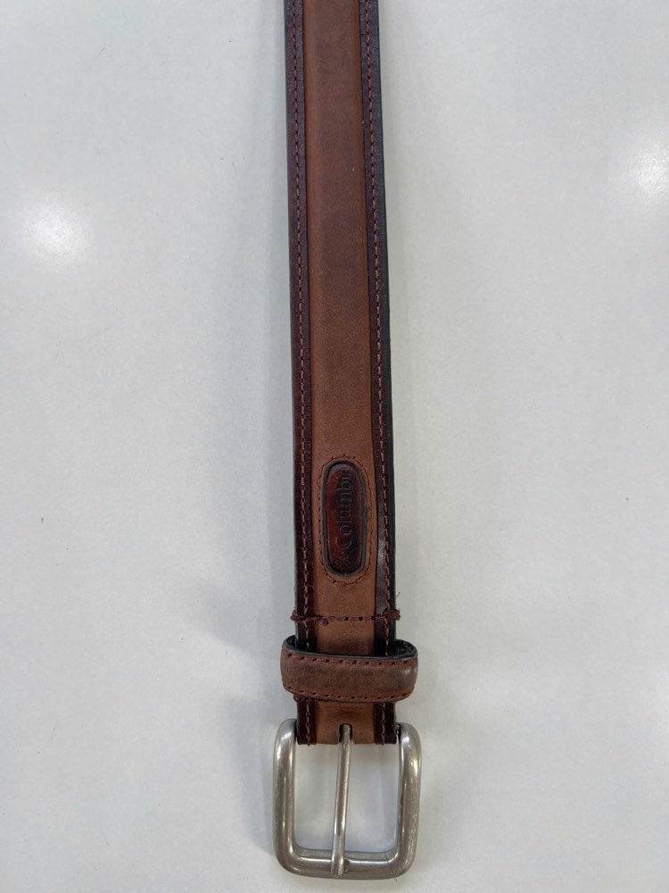 Thắt lưng da nam nâu bò bản 3cm, eo 87–105cm, ảnh 3/8
