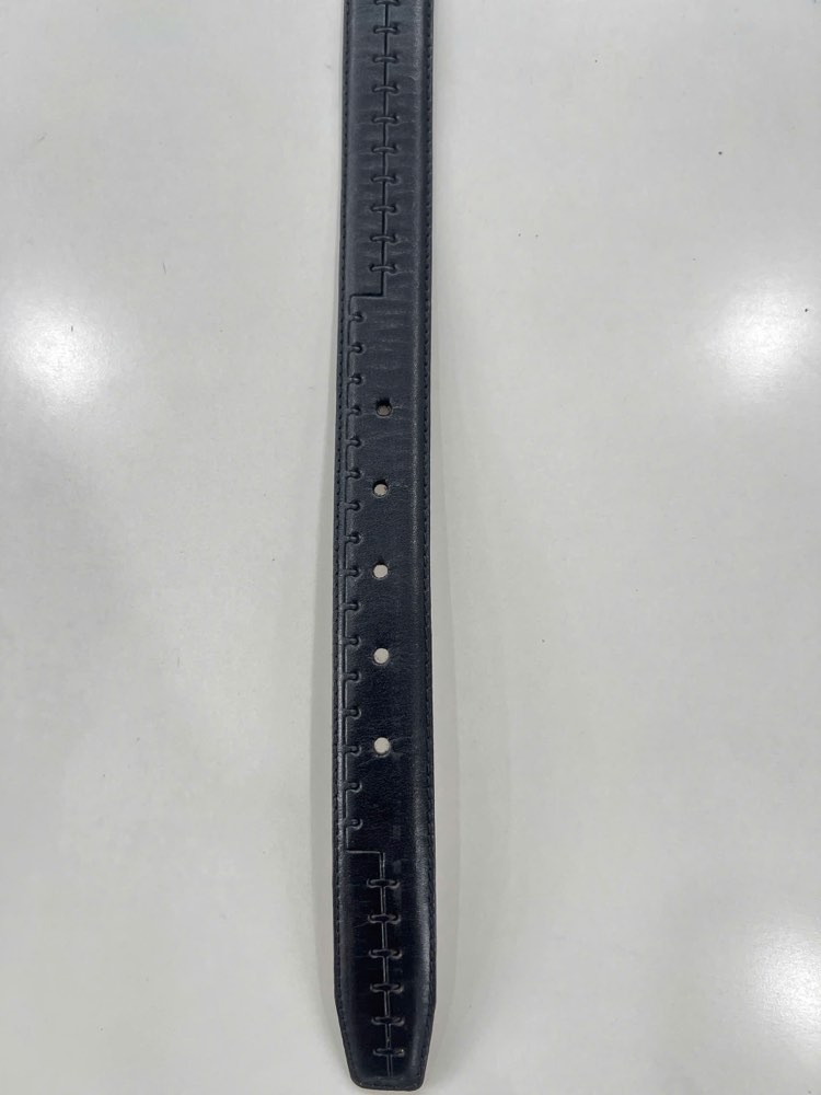 Thắt lưng da nam đen bản 3cm, eo 111–121cm, ảnh 2/8