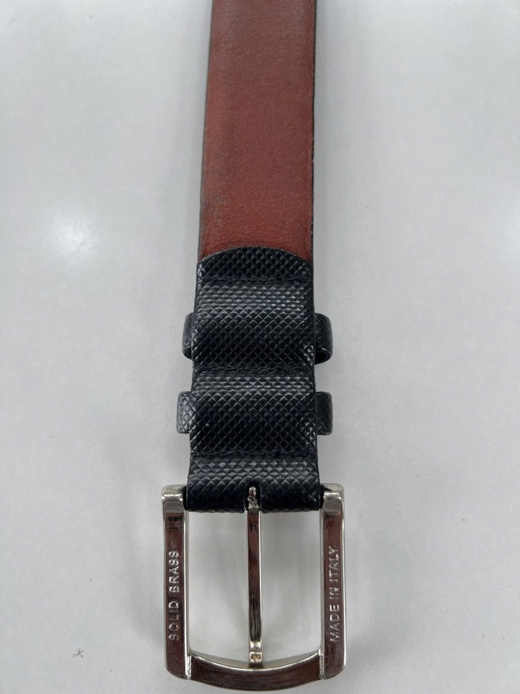 Thắt lưng da nam đen bản 3.5cm, eo 85–95cm, ảnh 3/7