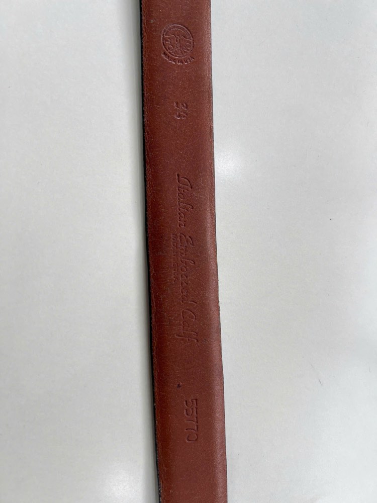 Thắt lưng da nam đen bản 3.5cm, eo 85–95cm, ảnh 5/7
