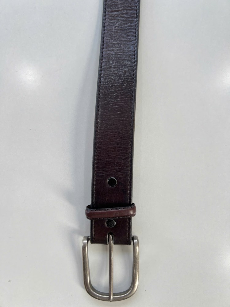 Thắt lưng da nam nâu sẫm bản 3.8cm, eo 87–97cm, ảnh 3/7