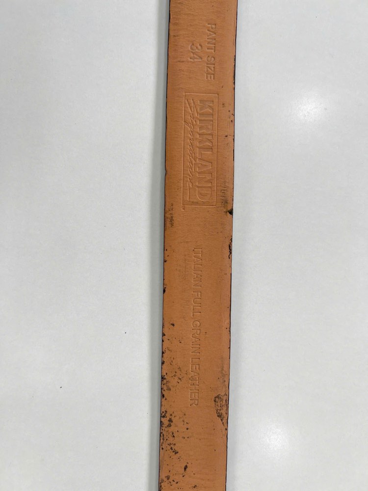 Thắt lưng da nam đen bản 3.5cm, eo 90–100cm, ảnh 3/6