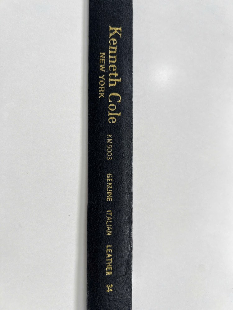 Thắt lưng da nam đen bản 3cm, eo 86–96cm, ảnh 2/7
