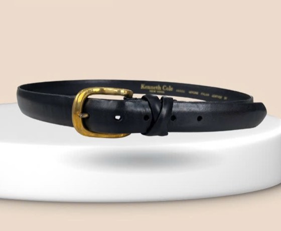 Thắt lưng da nam đen bản 3cm, eo 86–96cm