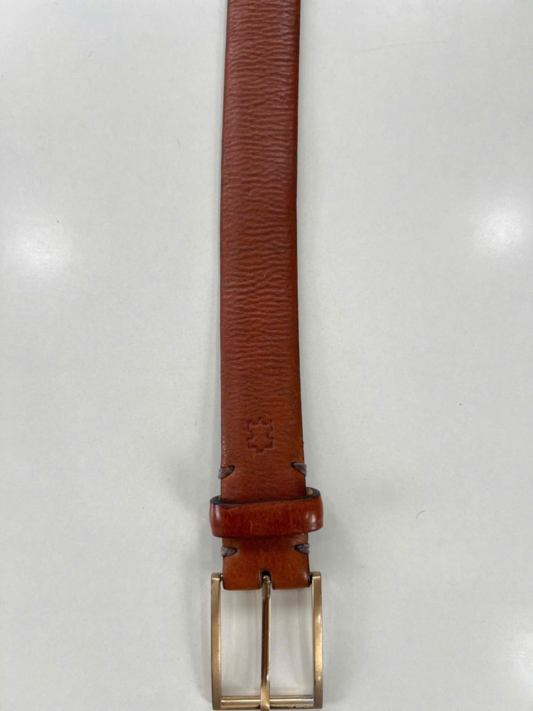 Thắt lưng da nam nâu bò bản 3.5cm, eo 95–105cm, ảnh 3/6