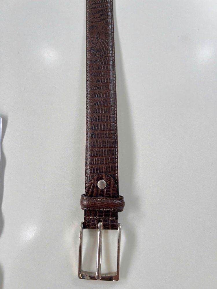 Thắt lưng da nam nâu sẫm bản 3.3cm, eo 82–92cm, ảnh 4/6