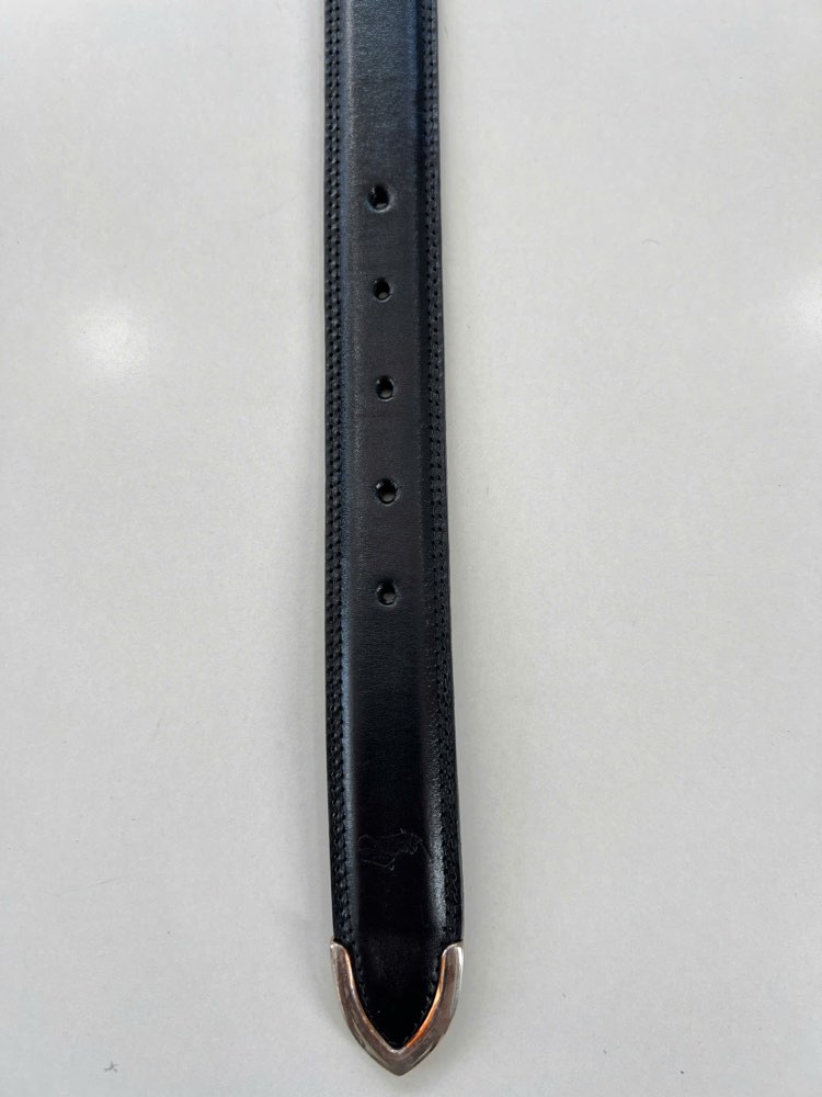 Thắt lưng da nam đen bản 3cm, eo 89–99cm, ảnh 6/8