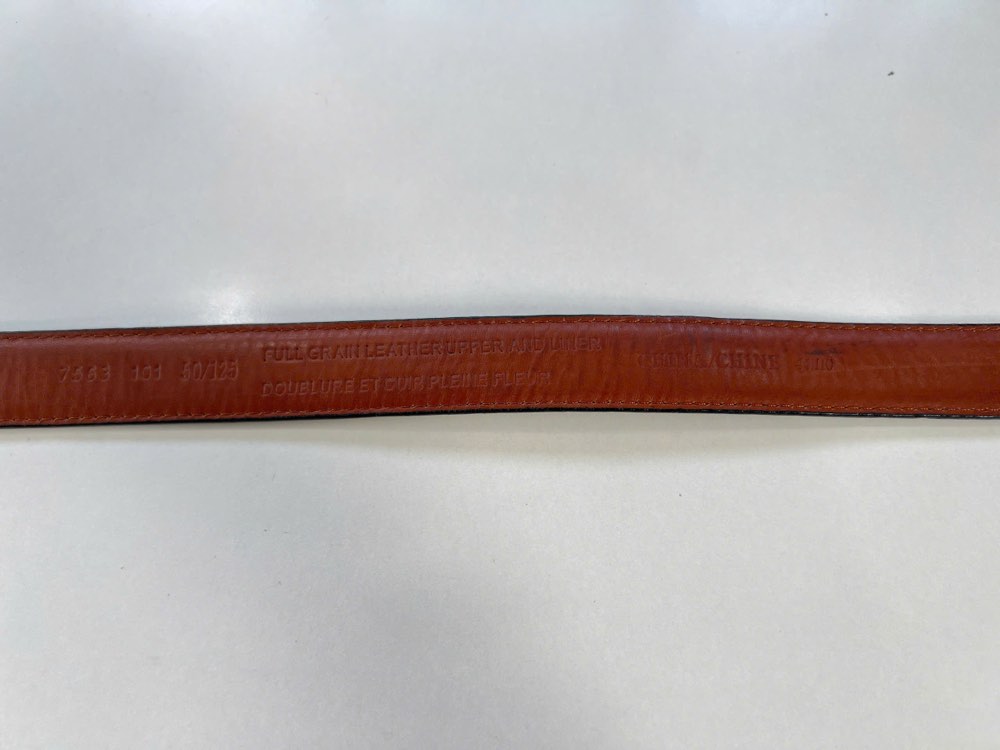 Thắt lưng da nam đen bản 3cm, eo 111–121cm, ảnh 4/7