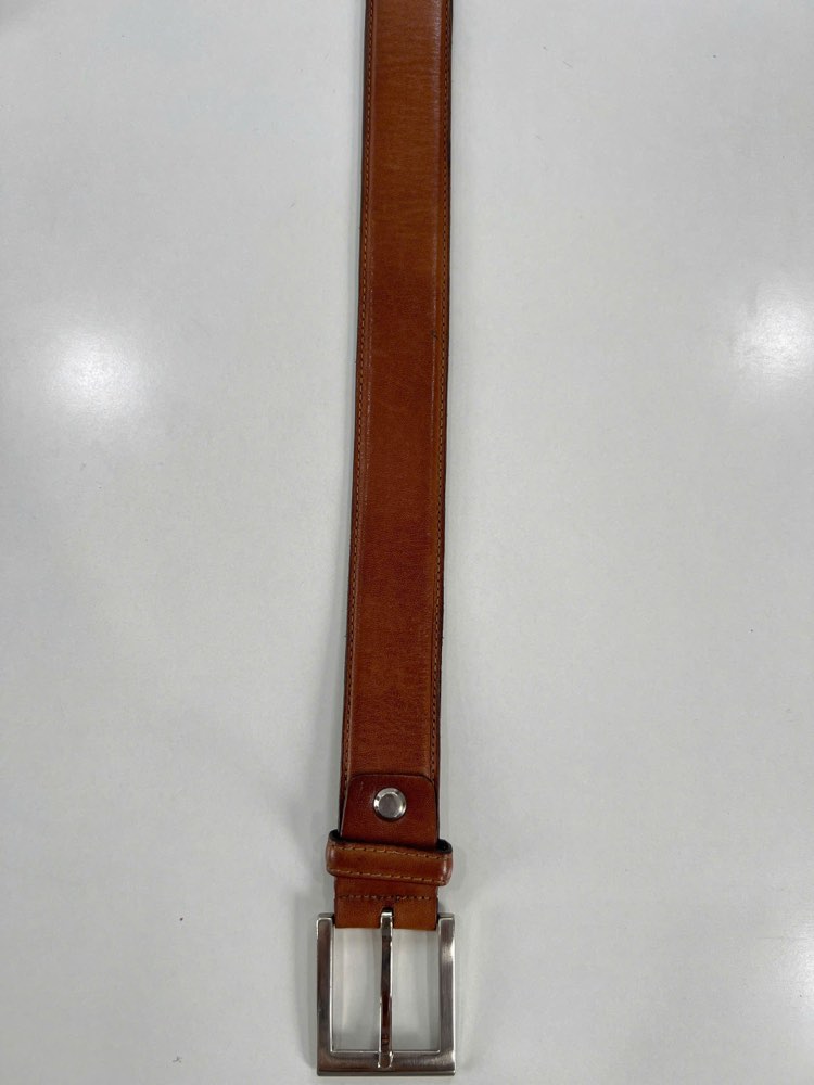 Thắt lưng da nam nâu bò bản 3.5cm, eo 105–115cm, ảnh 2/8