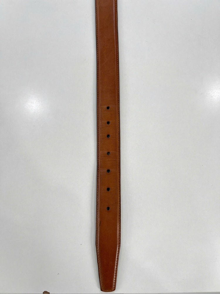 Thắt lưng da nam nâu bò bản 3.5cm, eo 105–115cm, ảnh 5/8