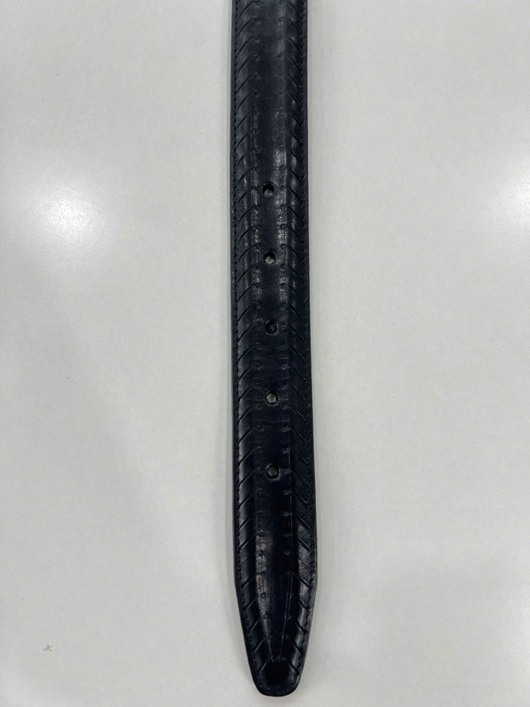 Thắt lưng da nam đen bản 3cm, eo 105–115cm, ảnh 5/5