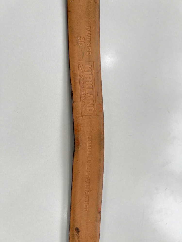 Thắt lưng da nam đen bản 3.5cm, eo 95–105cm, ảnh 1/5