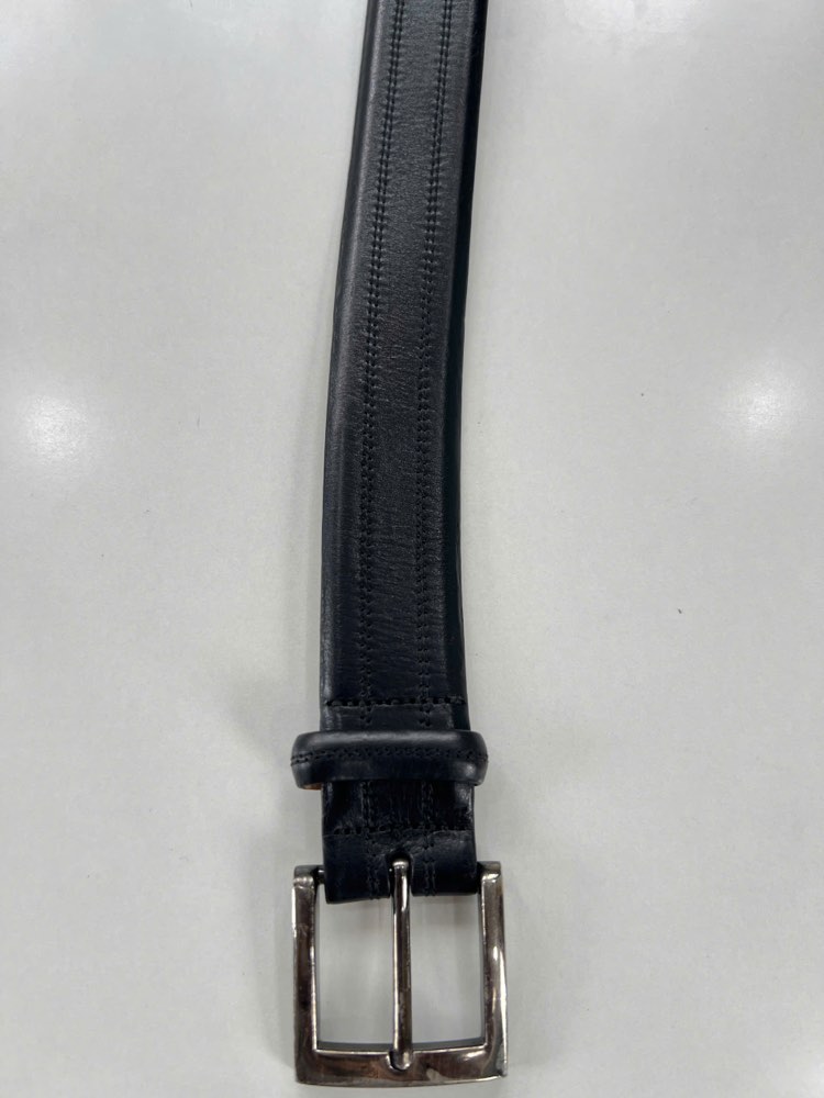 Thắt lưng da nam đen bản 3.5cm, eo 95–105cm, ảnh 5/5