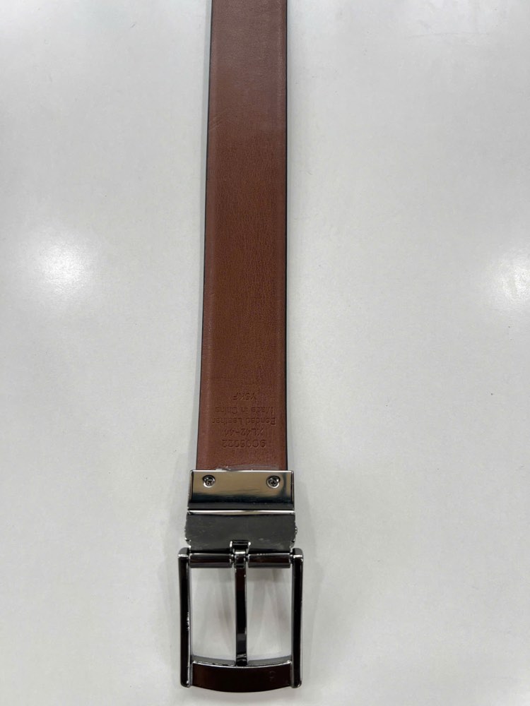 Thắt lưng da nam đen bản 3.5cm, eo 95–105cm, ảnh 2/8