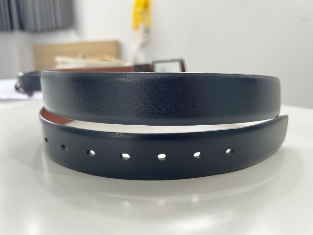 Thắt lưng da nam đen bản 3.5cm, eo 95–105cm, ảnh 8/8