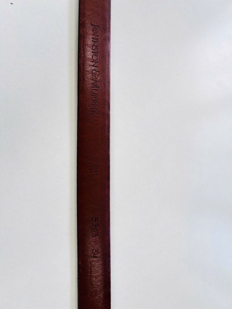 Thắt lưng da nam nâu bò bản 3cm, eo 87–97cm, ảnh 4/7