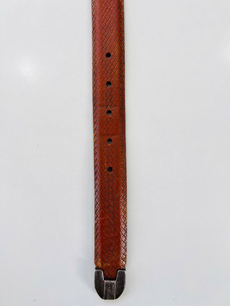 Thắt lưng da nam nâu bò bản 3cm, eo 87–97cm, ảnh 5/7