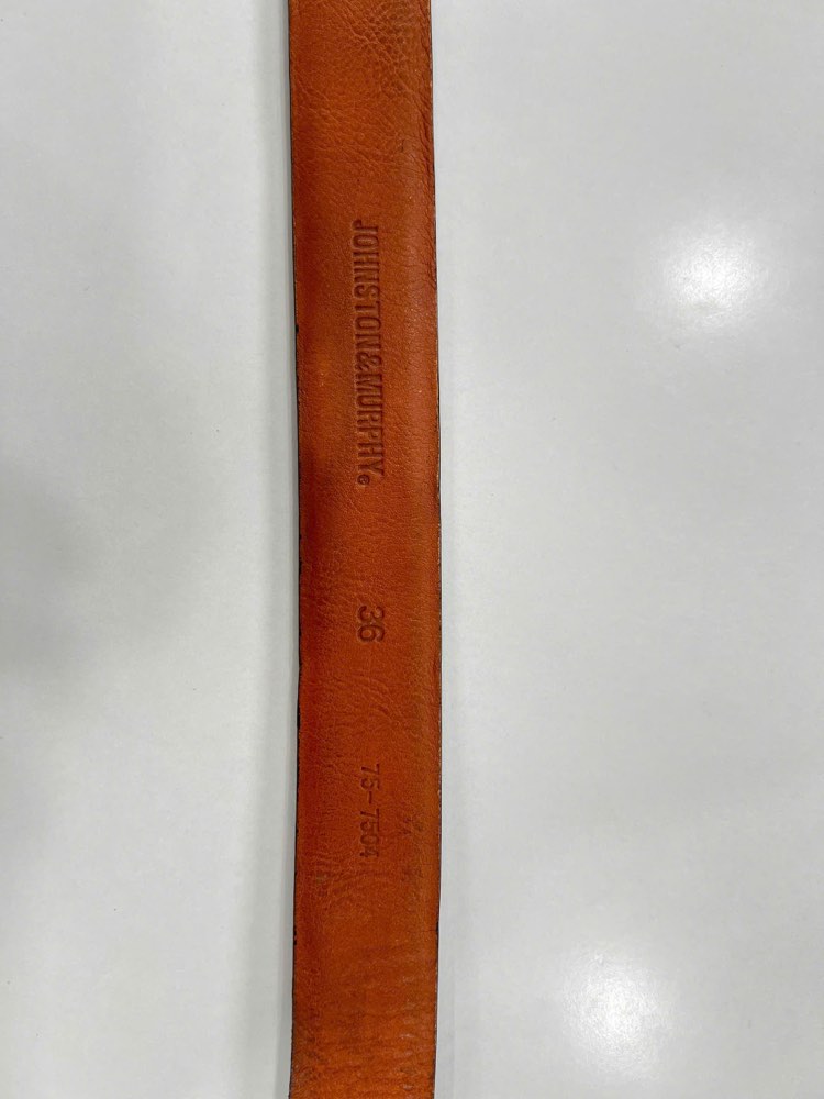 Thắt lưng da nam xanh navy bản 3.5cm, eo 91–101cm, ảnh 3/8
