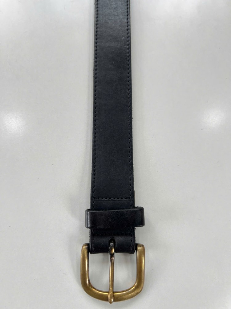 Thắt lưng da nam đen bản 3.3cm, eo 87–97cm, ảnh 2/7