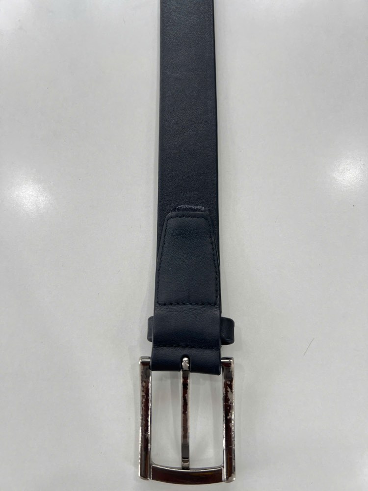 Thắt lưng da nam đen bản 3.3cm, eo 105–121cm, ảnh 2/8