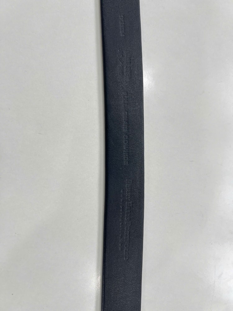 Thắt lưng da nam đen bản 3.3cm, eo 105–121cm, ảnh 4/8