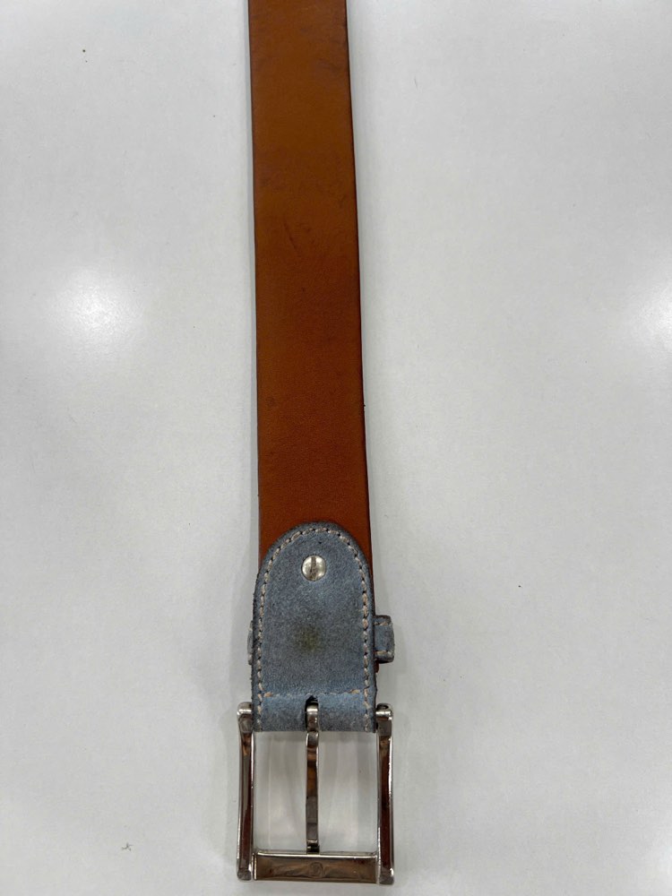 Thắt lưng da nam xám bản 3.5cm, eo 92–102cm, ảnh 2/8