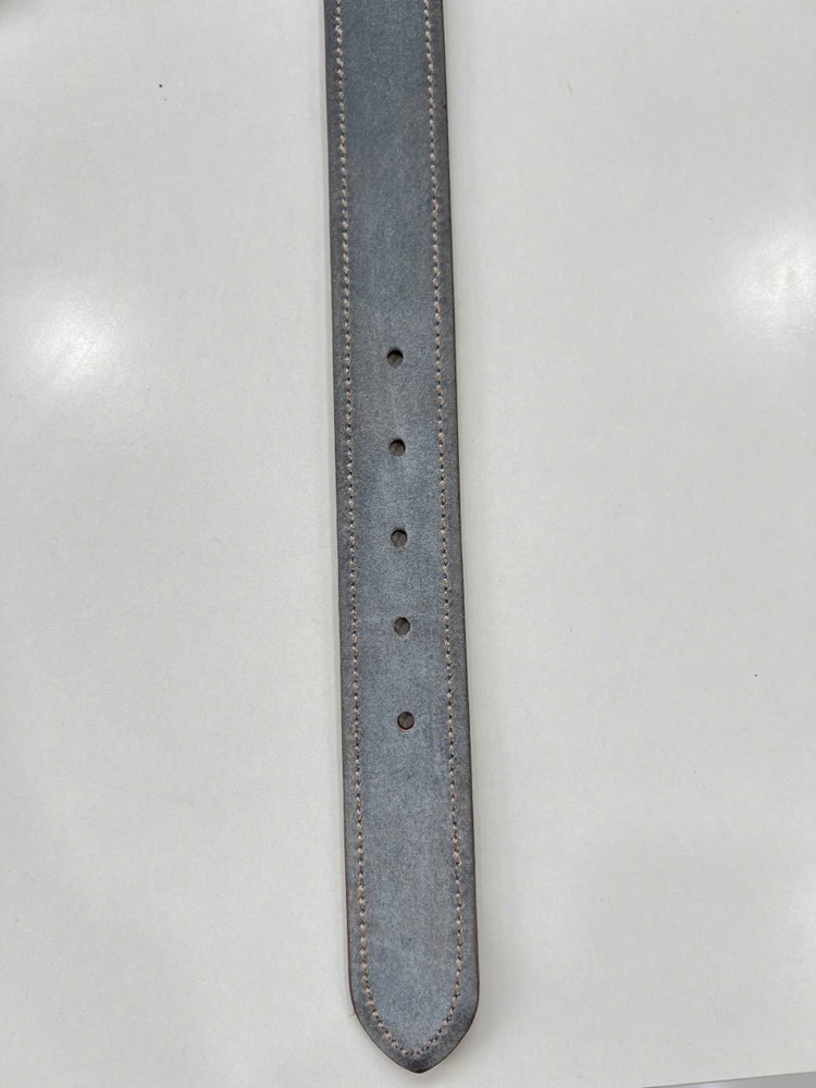 Thắt lưng da nam xám bản 3.5cm, eo 92–102cm, ảnh 3/8
