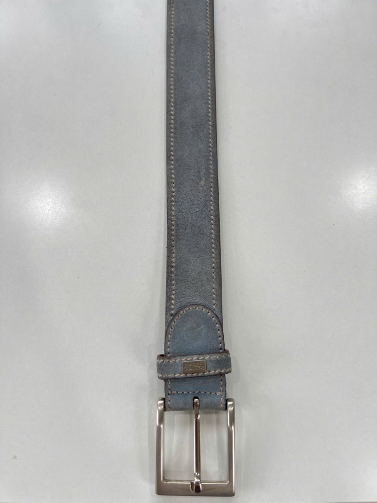 Thắt lưng da nam xám bản 3.5cm, eo 92–102cm, ảnh 4/8