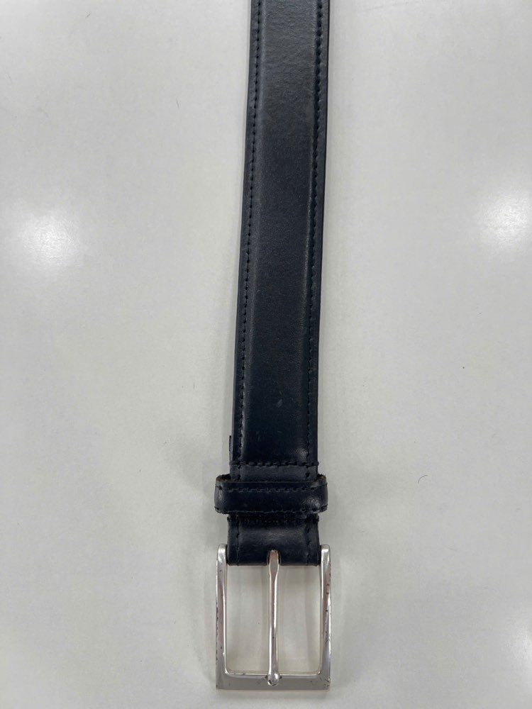 Thắt lưng da nam đen bản 3.5cm, eo 95–105cm, ảnh 2/7