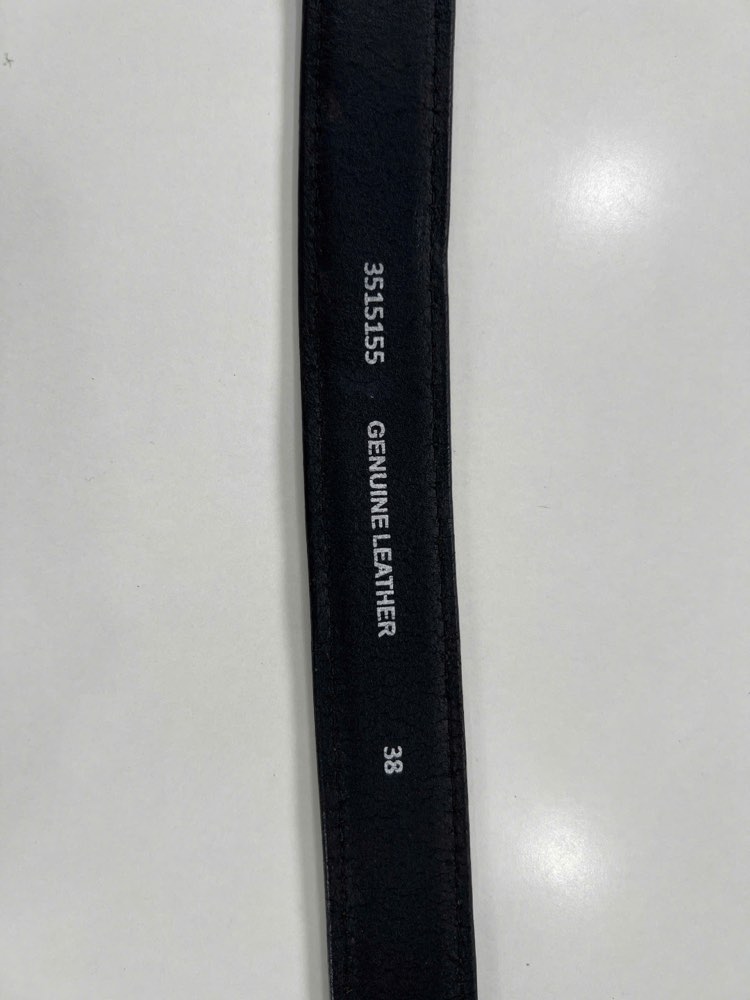 Thắt lưng da nam đen bản 3.5cm, eo 95–105cm, ảnh 7/7
